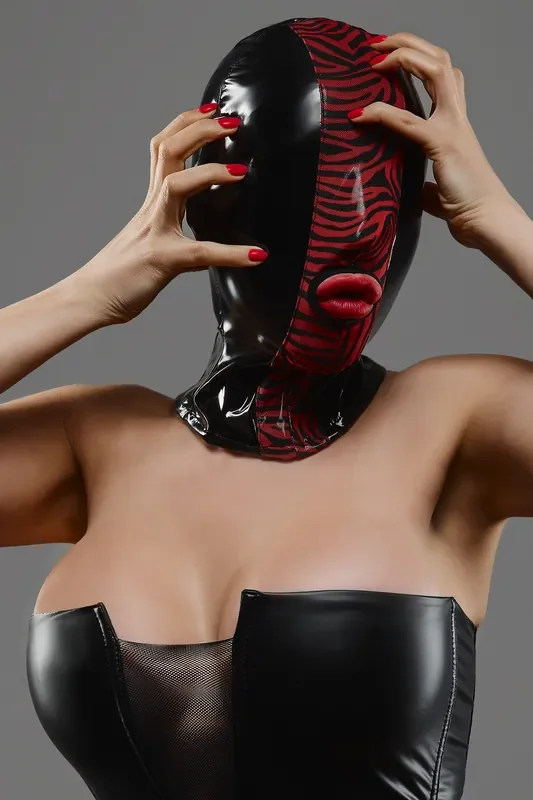 Wetlook Maske mit Zebramuster