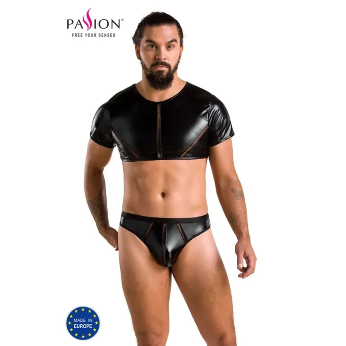 Wetlook Set für Ihn mit Schnürdetails (Grösse S-M)