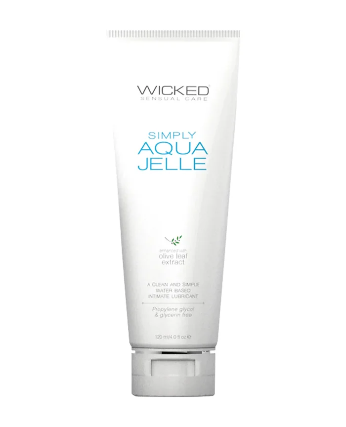 Wicked Sensual Care Simply Aqua Jelle Water Based Lubricant – 4 oz
