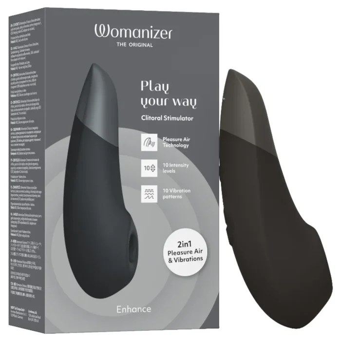 Womanizer Enhance – Luftwellen-Klitorisstimulator (schwarz)
