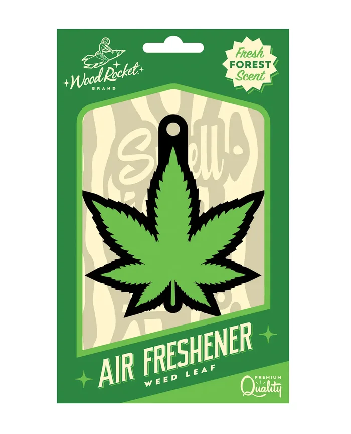 Wood Rocket Green Leaf Air Freshener – Forest