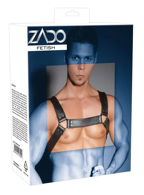 ZADO – Lederbrustgeschirr (schwarz)