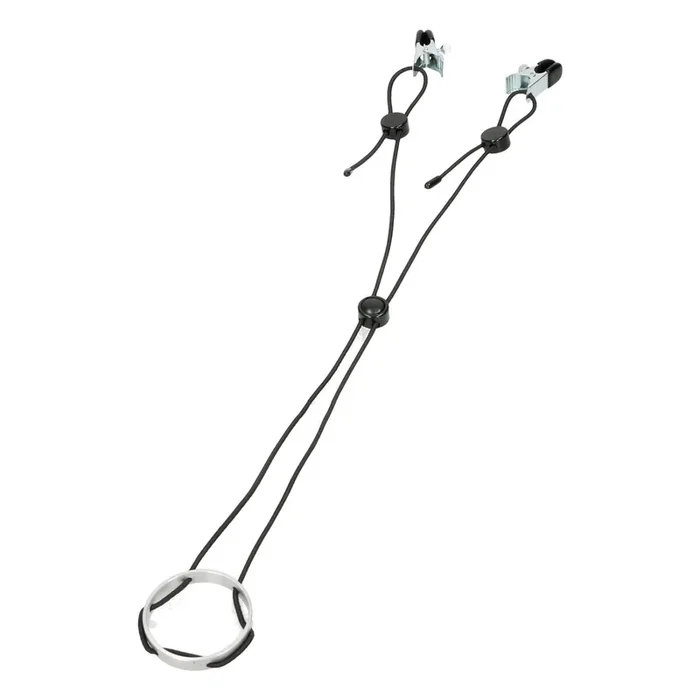 Zaumzeug mit Cockring und Nippelklammern