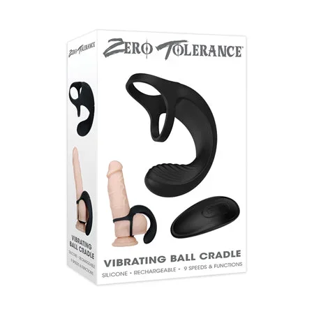 Zero Tolerance Vibrating Ball Cradle w/Remote – Black