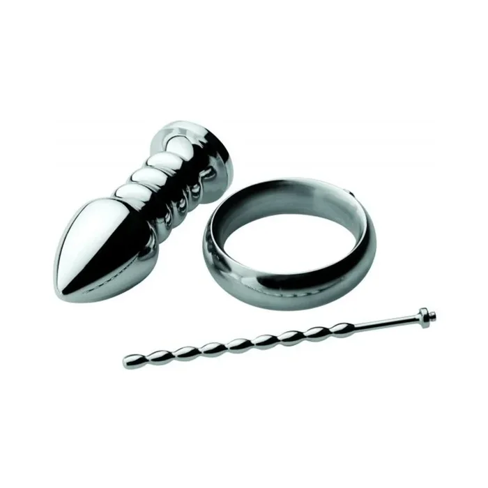 Zeus Deluxe Voltaic For Him Stainless Steel Male E-Stim Kit
