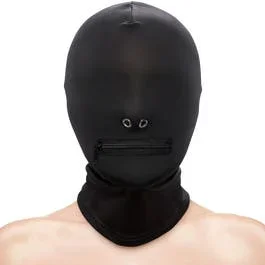 Zipped Mouth Hood – Sturmhaube – Einheitsgröße – black